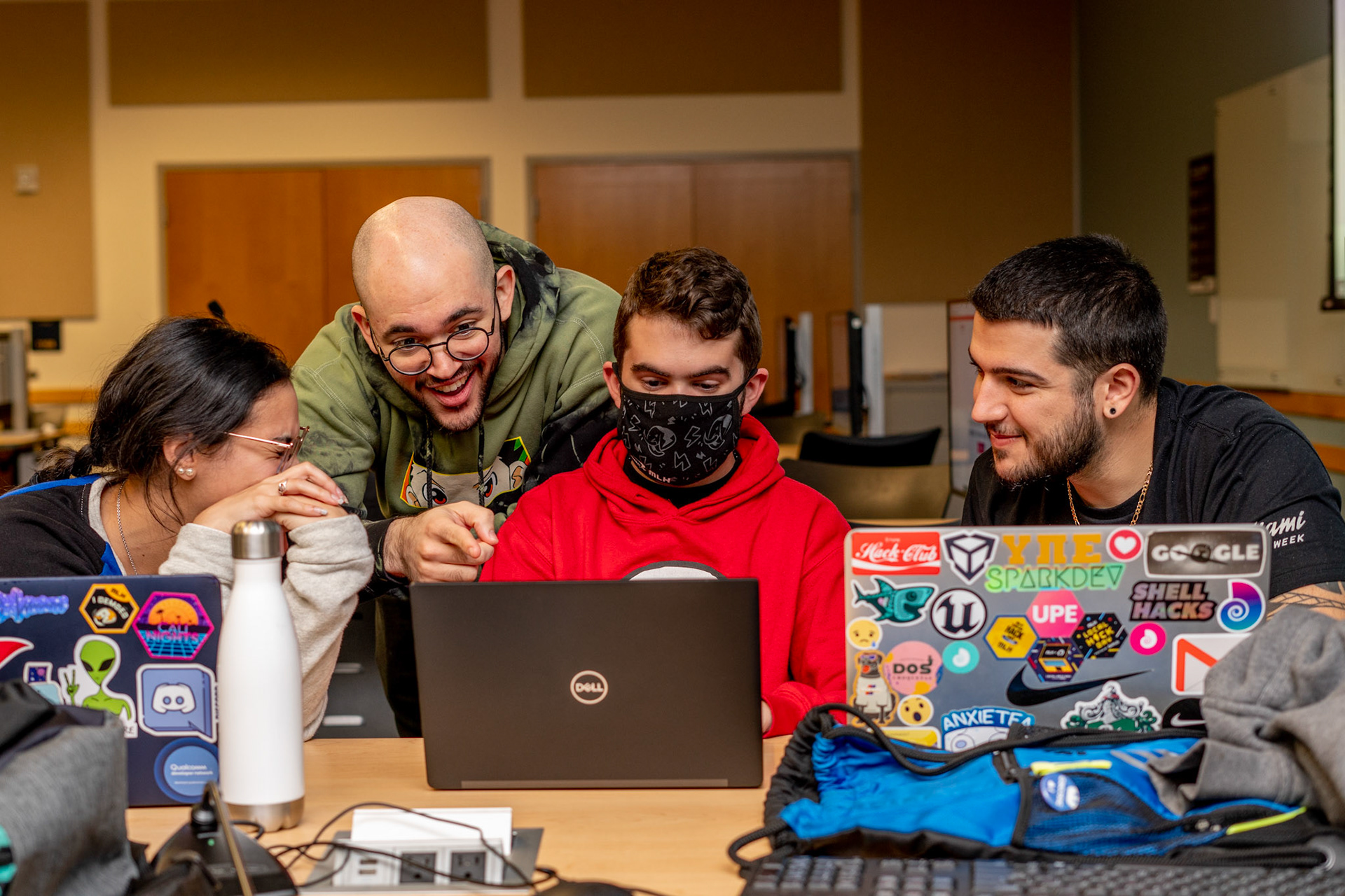 Builders working on projects